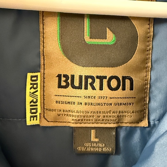 Burton Blue Dryride Jacket - Picture 2 of 5